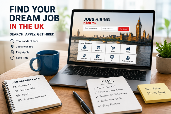 Top Job Search Tips to Get Hired Faster in the UK | Jobs Hiring Near Me