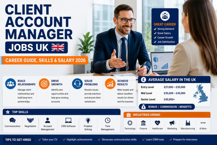 Client Account Manager Jobs UK | Career Guide, Skills & Salary 2026
